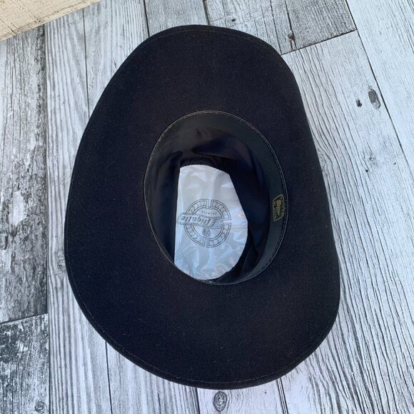 Vintage Pigalle Black Felt Cowboy Hat - Picture 8 of 15
